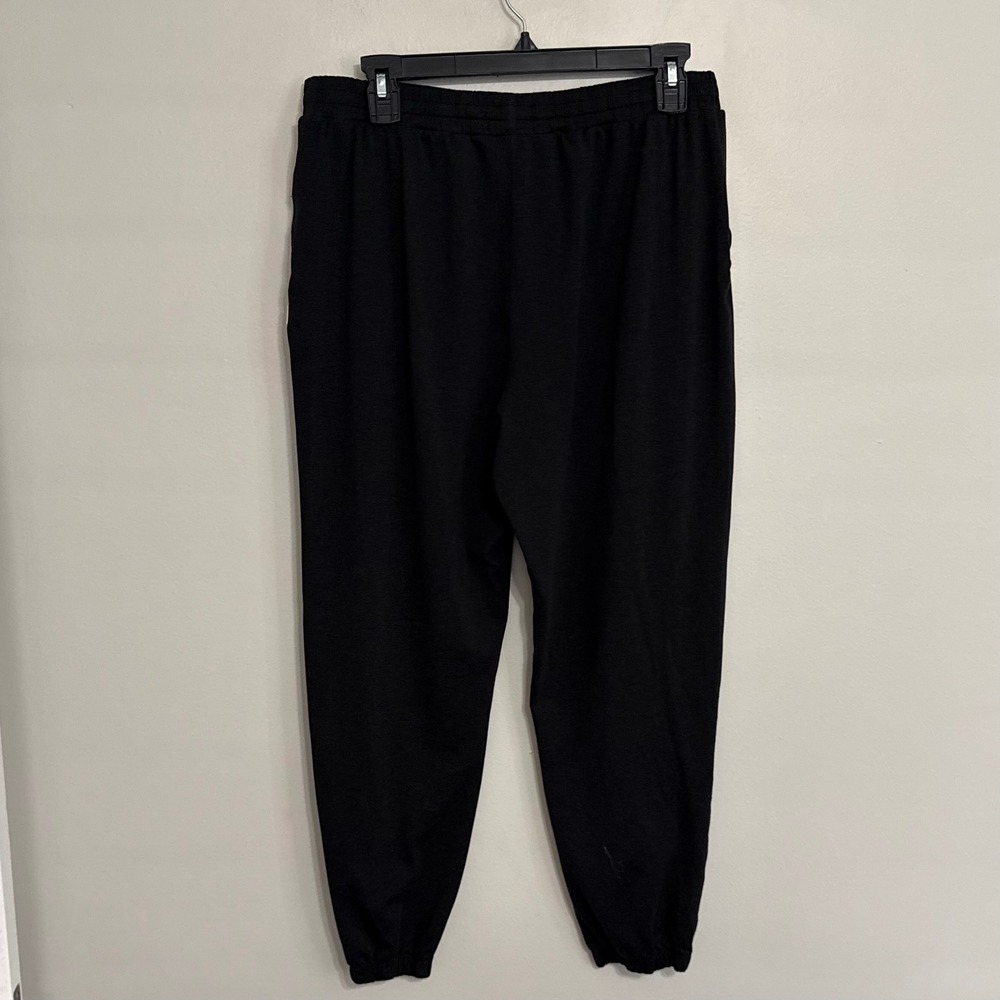 Vuori Womens Large Boyfriend Black Heathered Performance Jogger Sweatpants VW457 - Picture 3 of 8